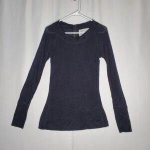 Urban Behavior Sweater Jrs Large Black Lightweight Knit Zip Long‎ Sleeve Vtg Y2K